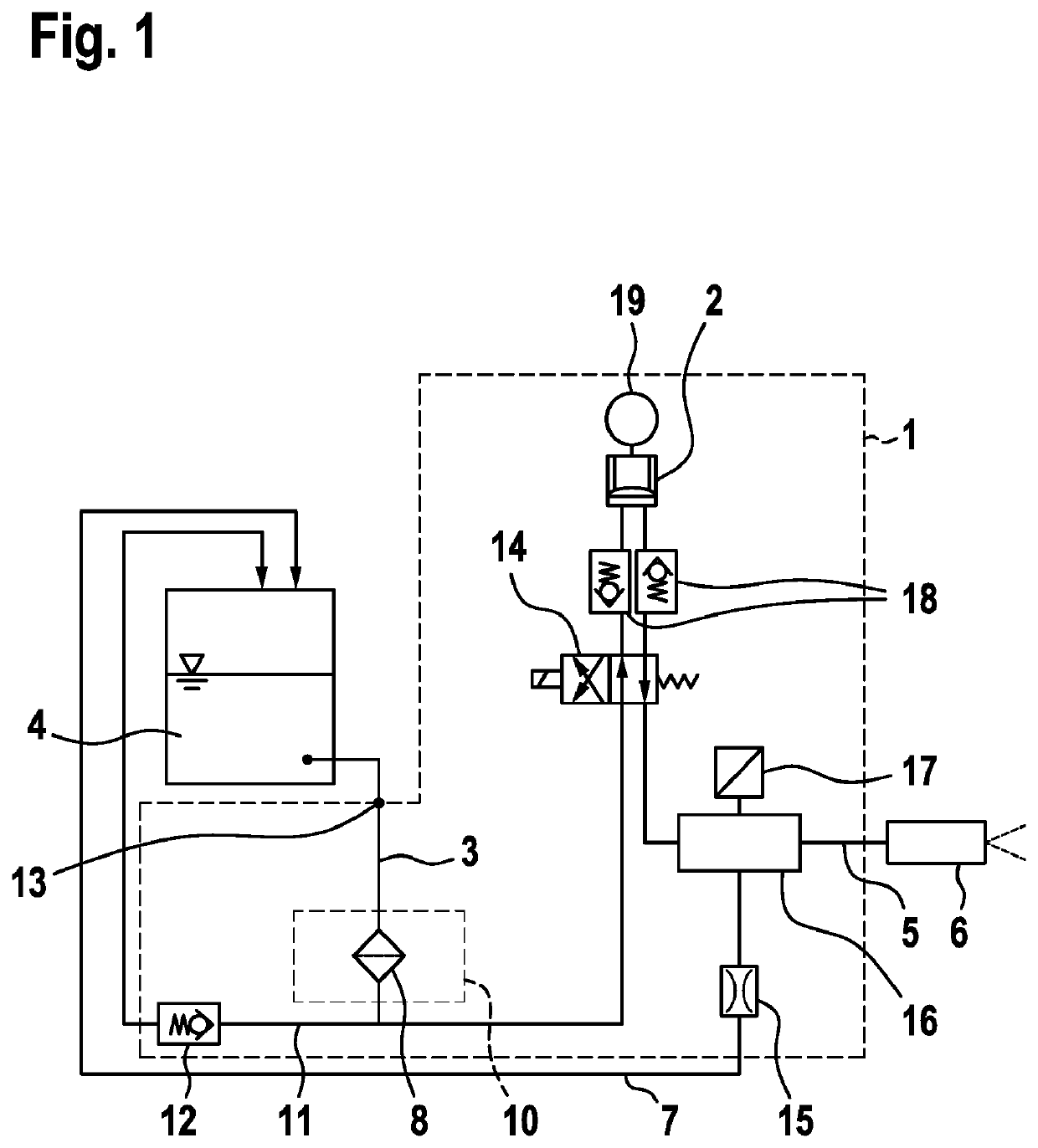 Delivery module for a metering system for metering a reducing agent into the exhaust gas section of a motor vehicle, and metering system