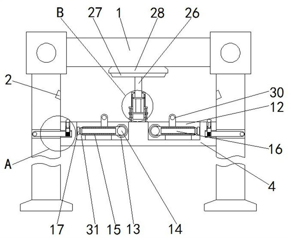 Steel structure engineering reinforcing block