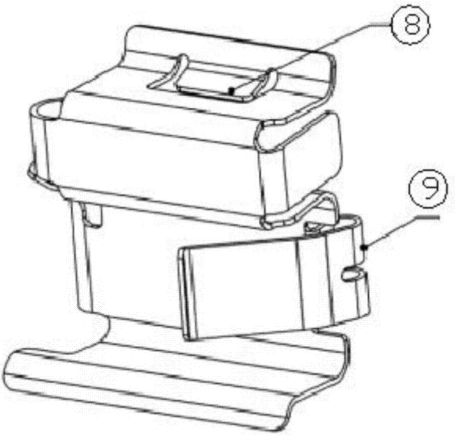 Spring piece device capable of enabling friction piece to automatically return