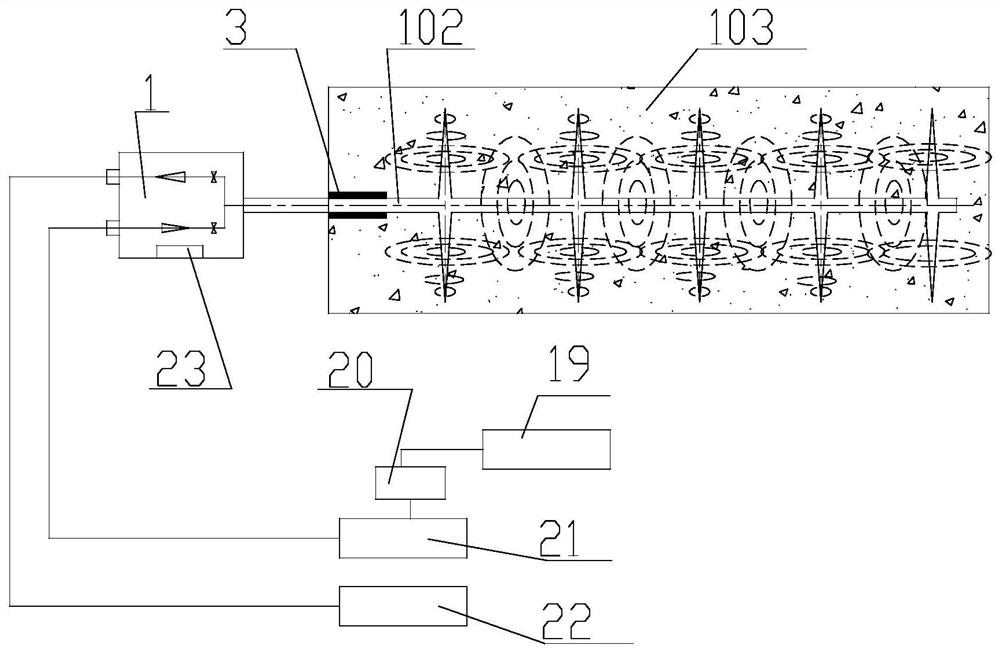 Gas pulsation quantum energy implanted pre-splitting anti-reflection gas drainage method and device