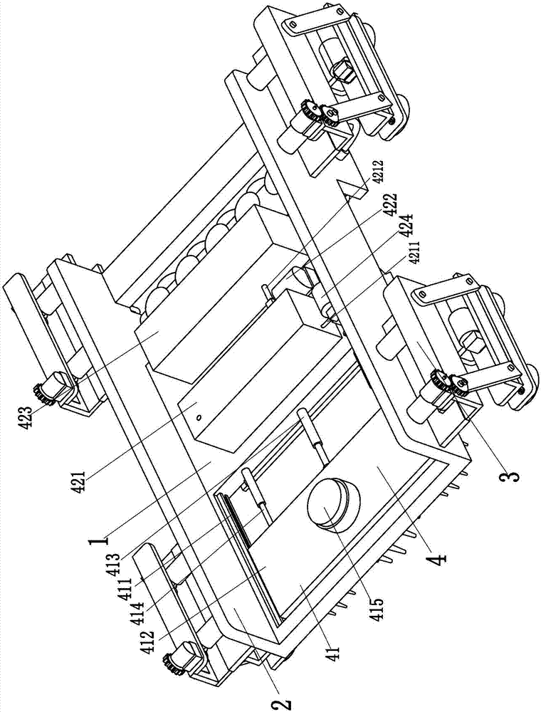 An automatic cleaning machine for an ornamental glass curtain wall for a building wall body