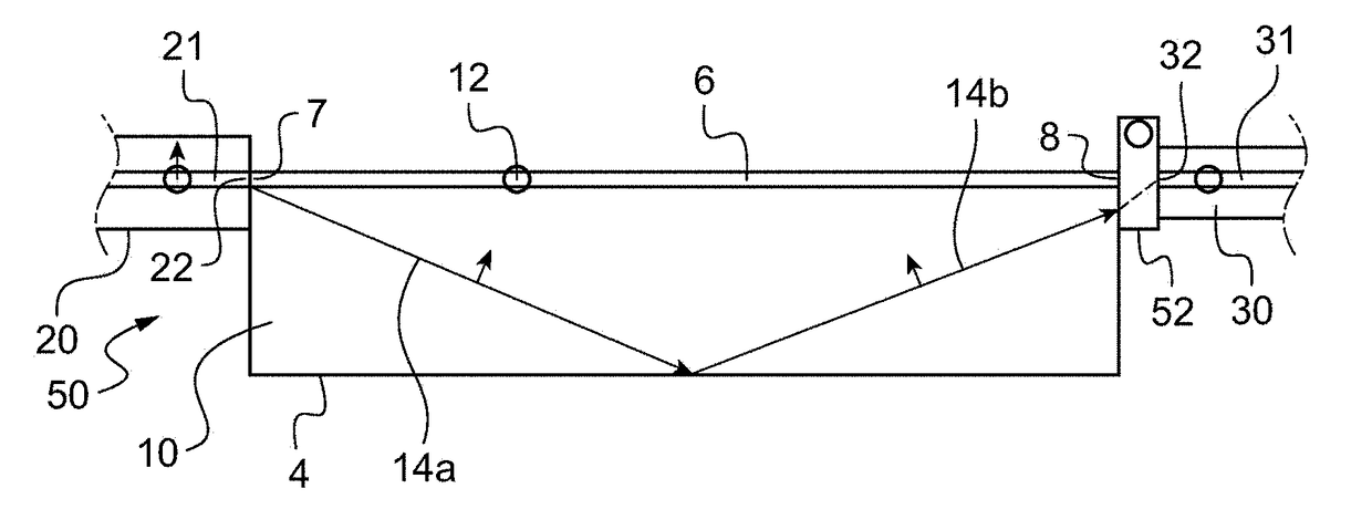 Waveguide polarizing optical device