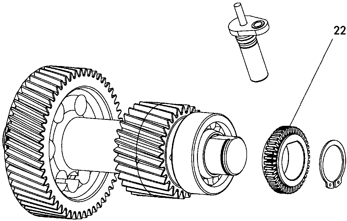 Two-speed pure electric transmission