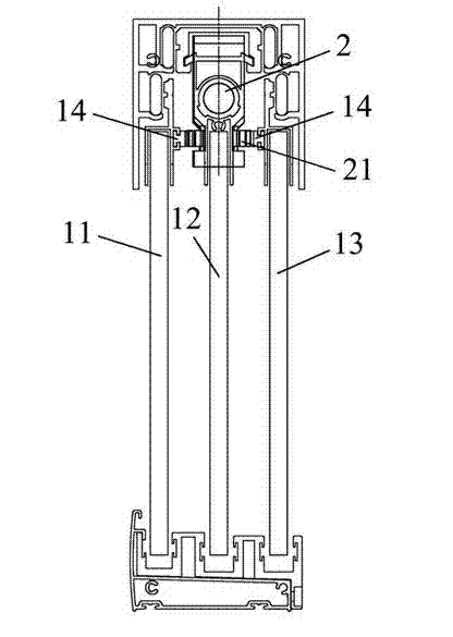 Three-linkage door