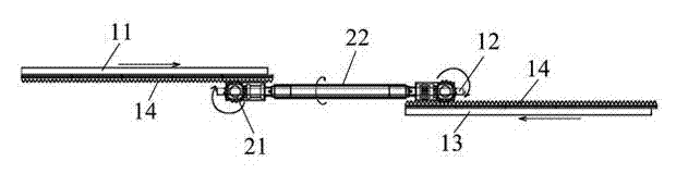 Three-linkage door