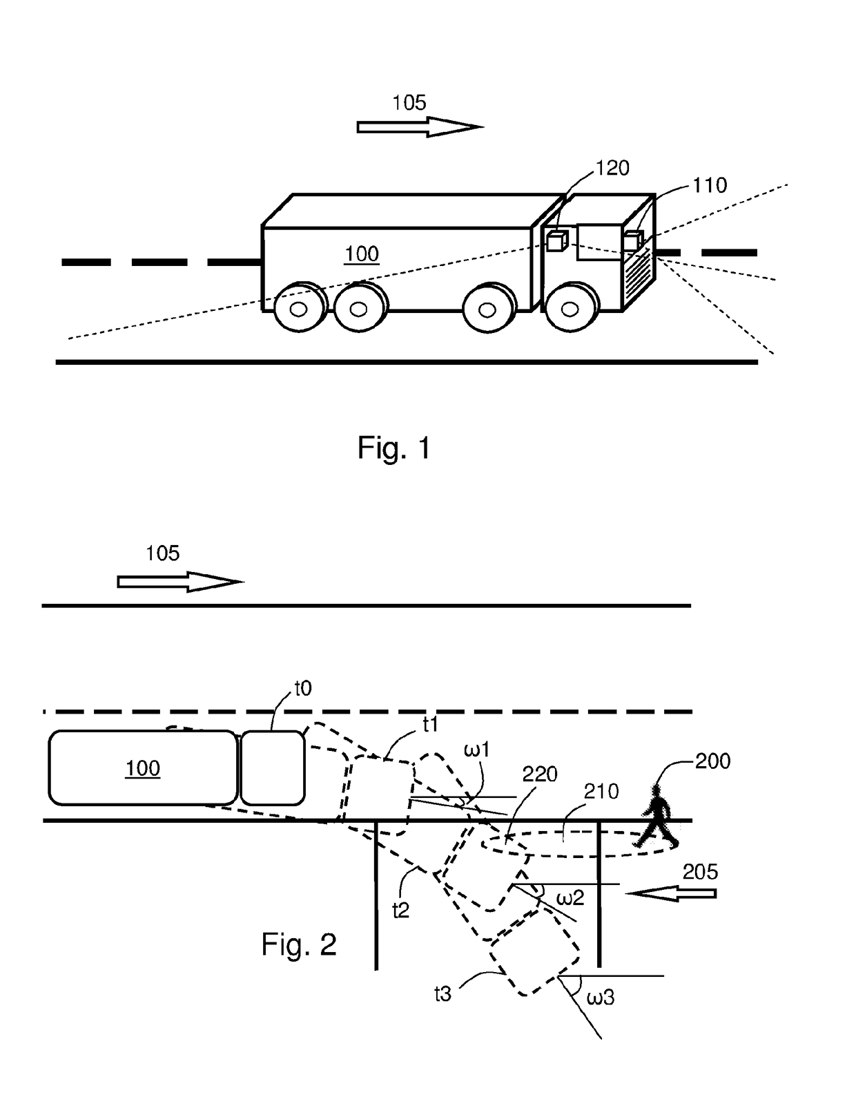 Method, control unit and system for avoiding collision with vulnerable road users