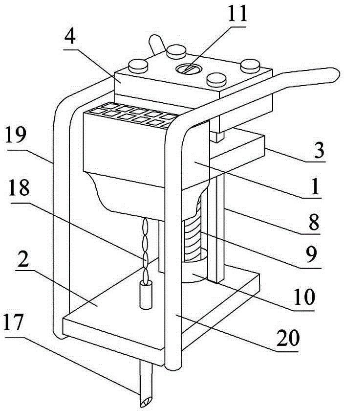 Electrode applicable to animal brain area and adjustable in implantation depth