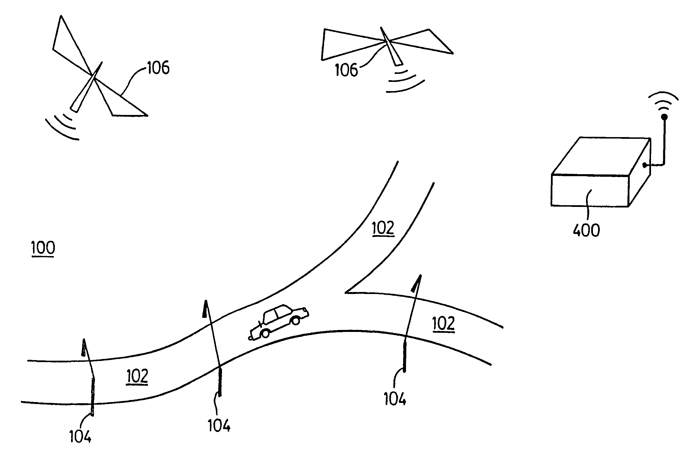 Traffic control system with road tariff depending on the congestion level