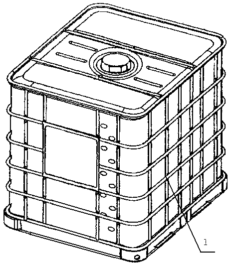 Quickly detached and installed intermediate bulk container framework