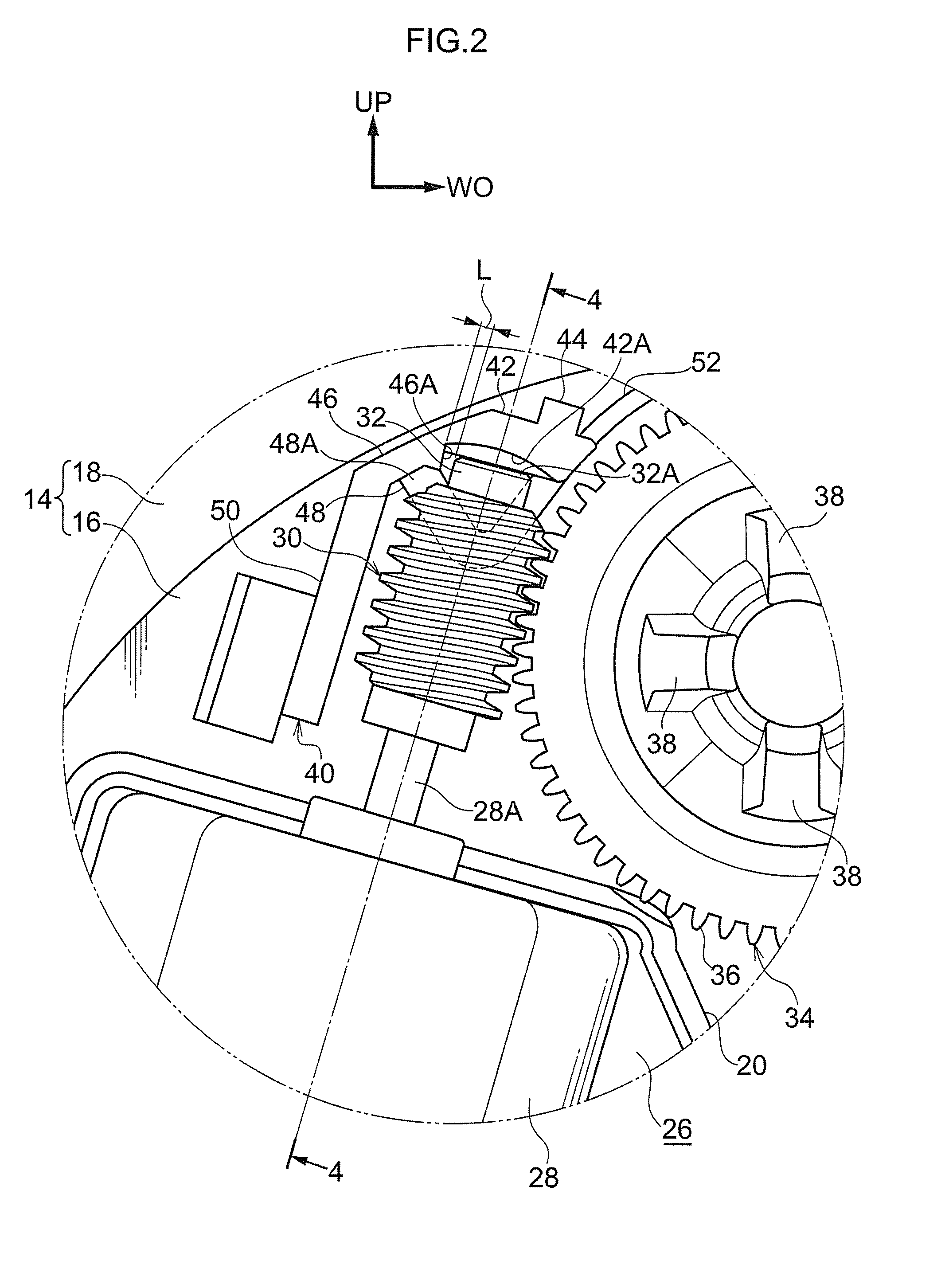 Vehicle mirror apparatus