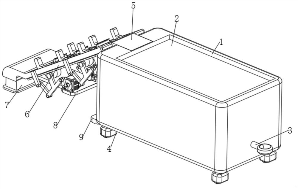 Building material transportation device facilitating feeding for building material wholesale