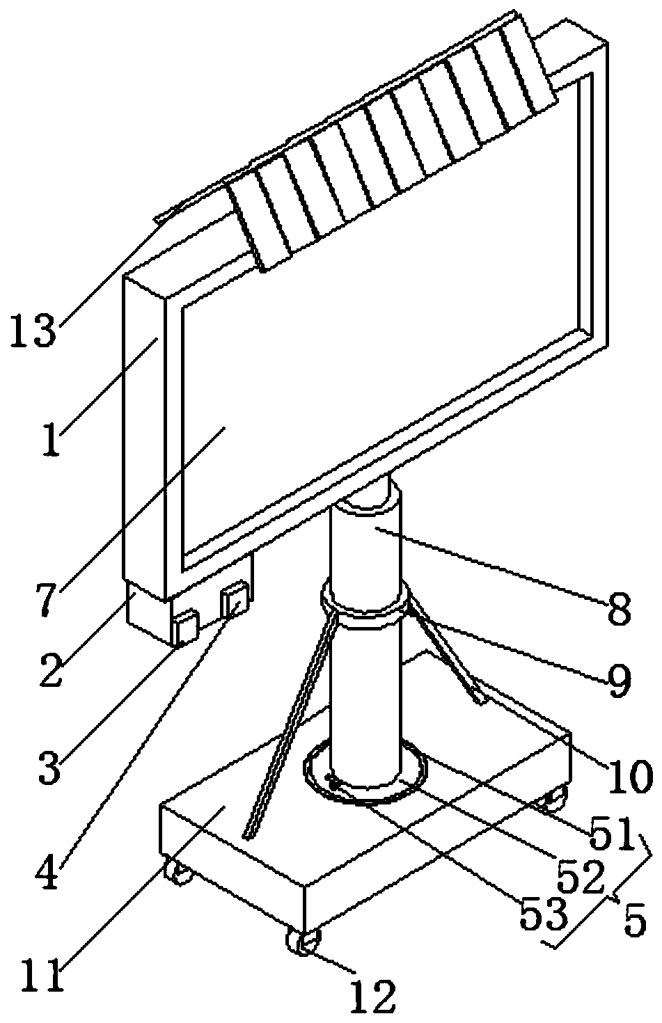 Energy-saving advertising board capable of automatically adjusting brightness