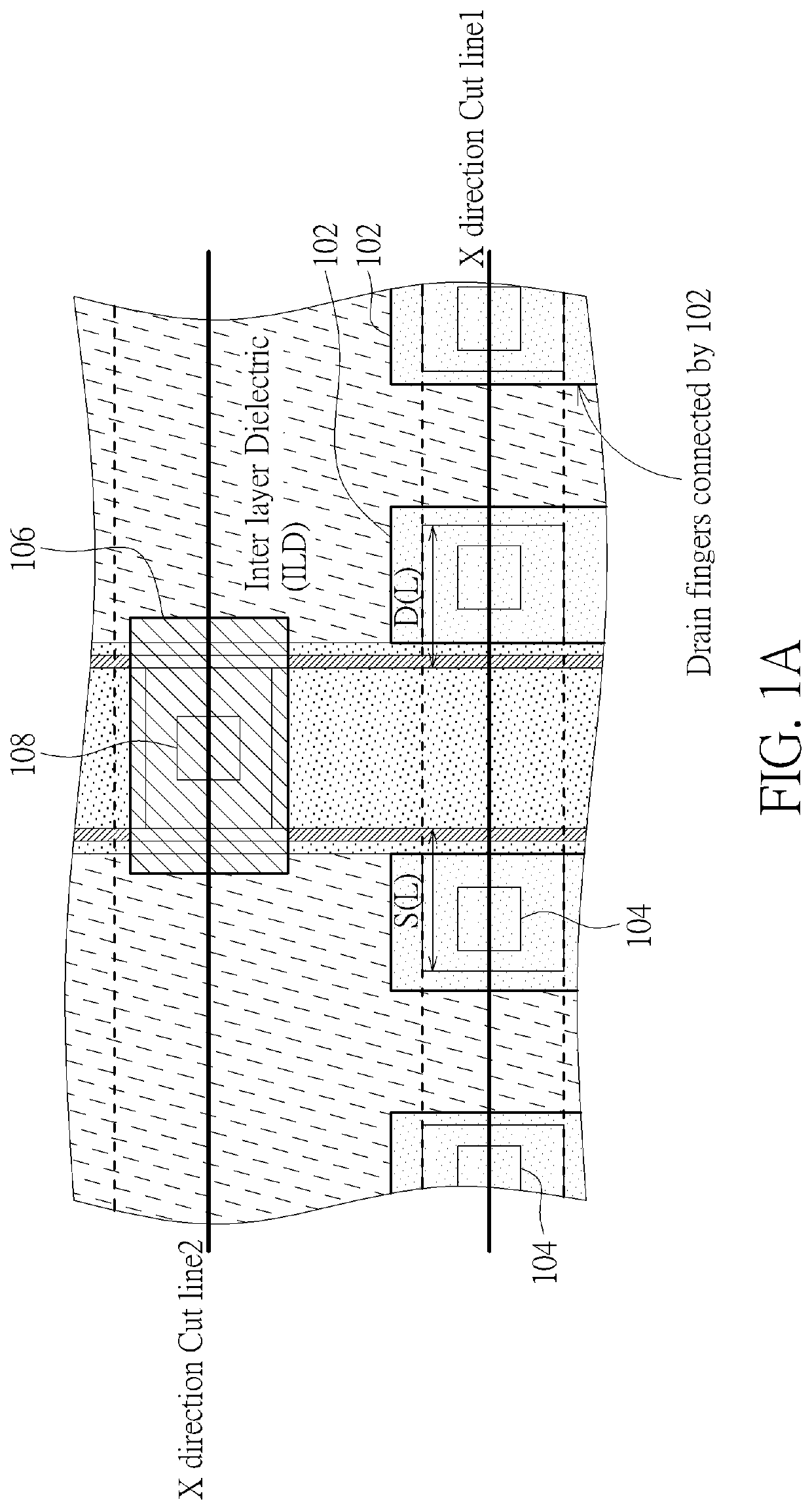 Transistor structure with metal interconnection directly connecting gate and drain/source regions