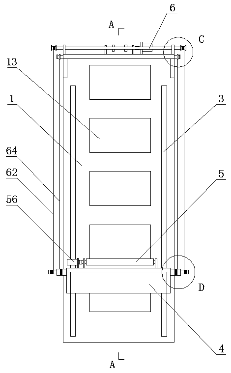 Full-automatic warehouse storage device and working method thereof