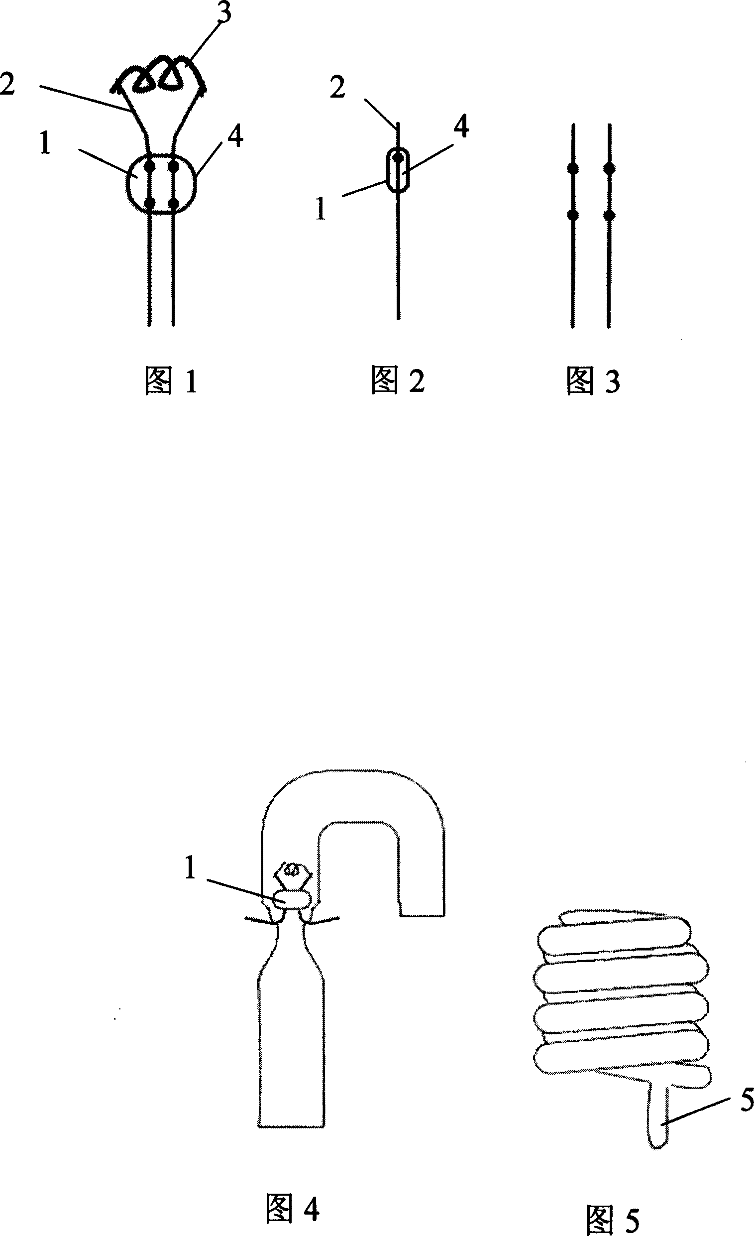 T2-T1 standard hot electrode fluorescence lamp production method