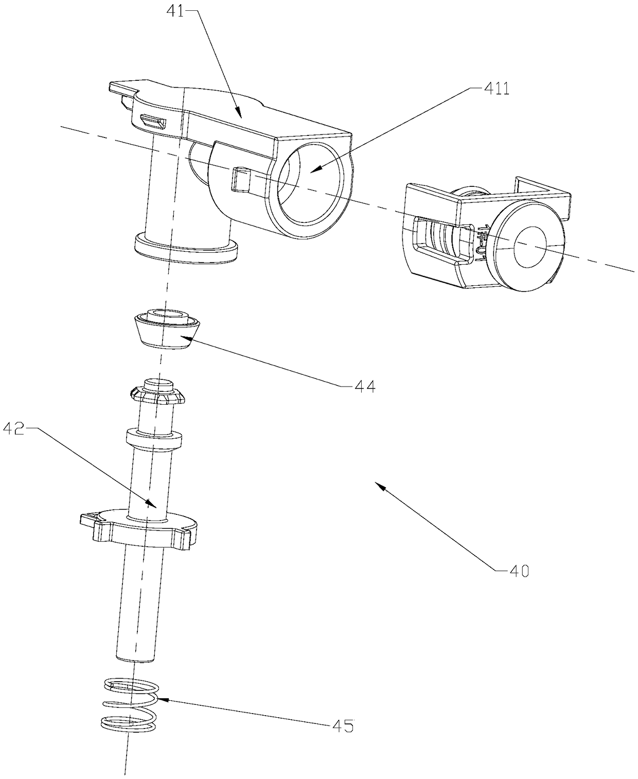 Pneumatic drain valve and air channel control device thereof