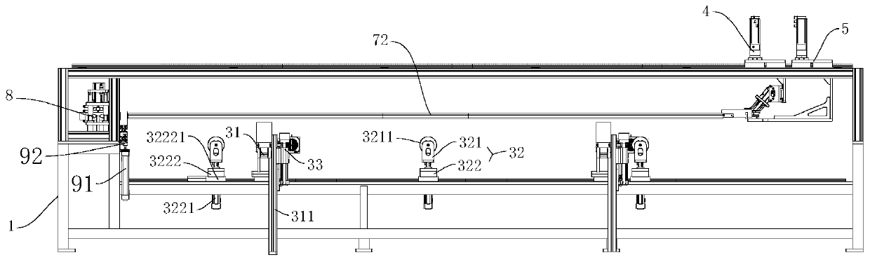 Film opening device for automatic bagging machine