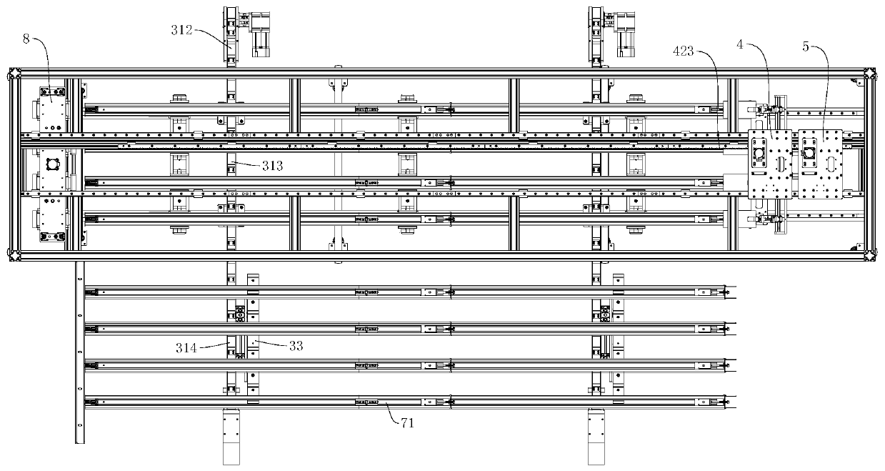 Film opening device for automatic bagging machine