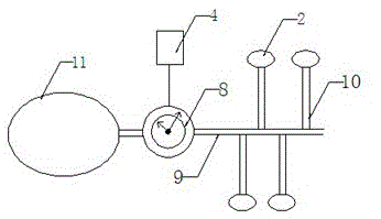 Agricultural plant protection UAV fault forced landing device