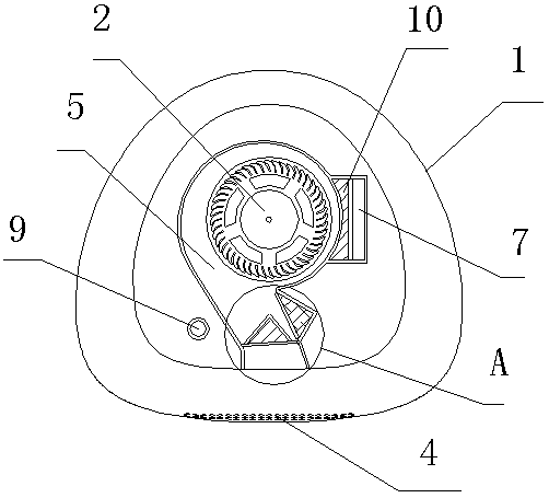 Single-motor double-duct electric mask