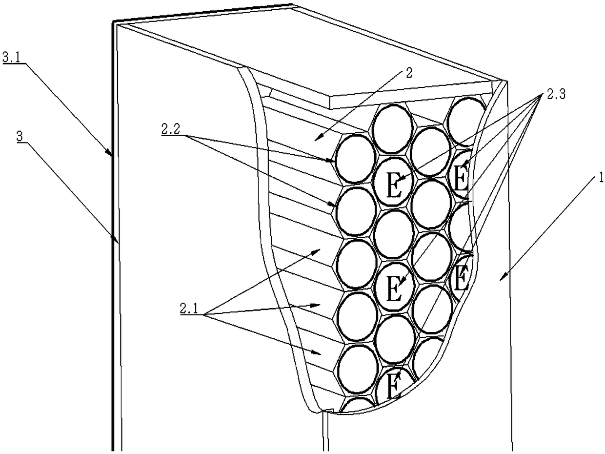 Battleship protective tank based on pressure relief and subdivision functions