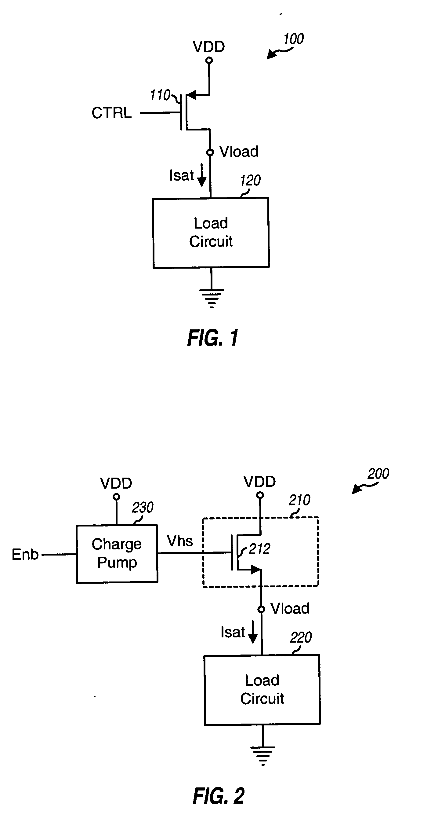 Low-power, low-area power headswitch