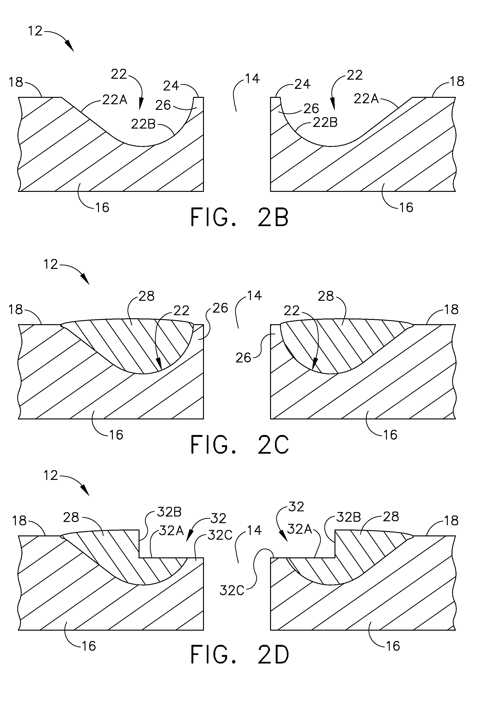 Process of closing an opening in a component