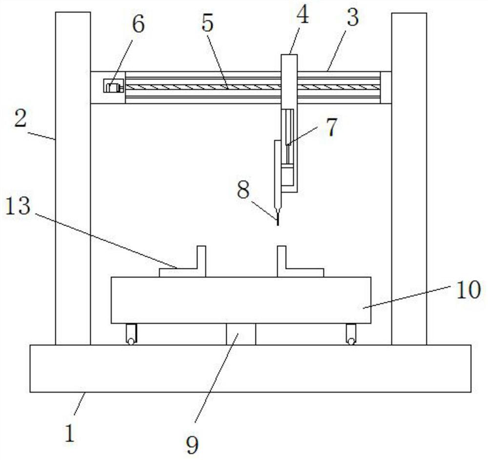 Axle rear cover bracket mounting hole position degree comprehensive testing fixture