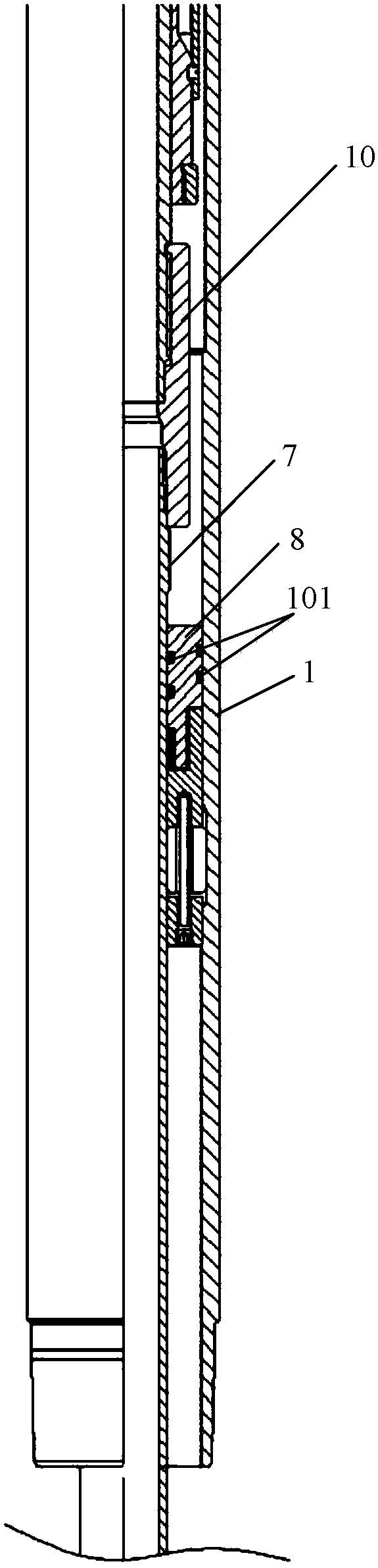 Embedded slip liner hanger