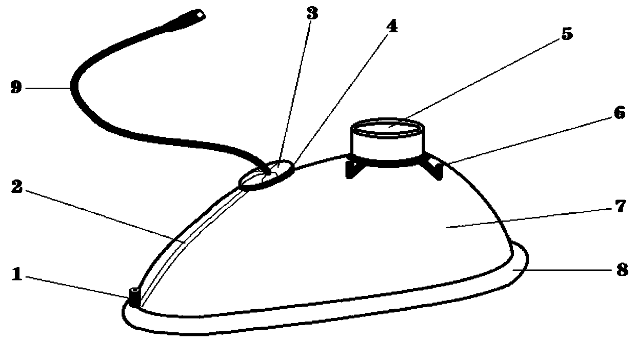 Special anesthetic mask for gastrointestinal decompression patient