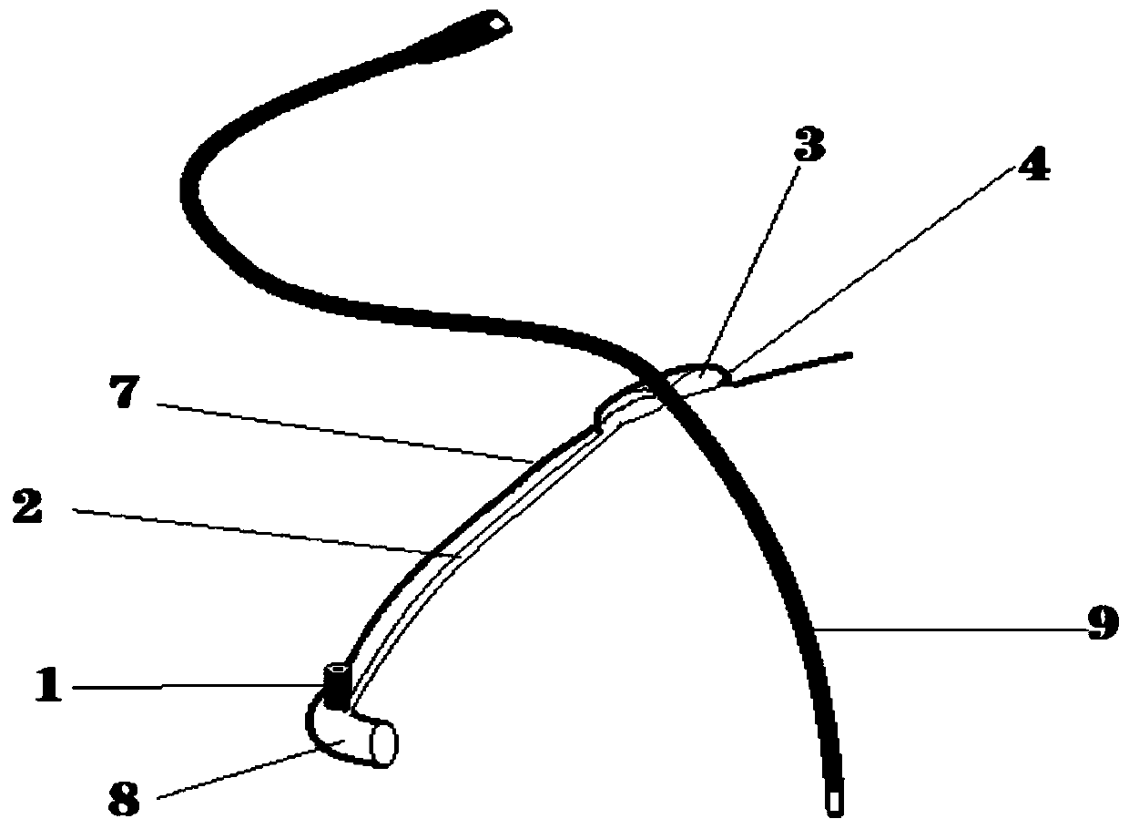 Special anesthetic mask for gastrointestinal decompression patient