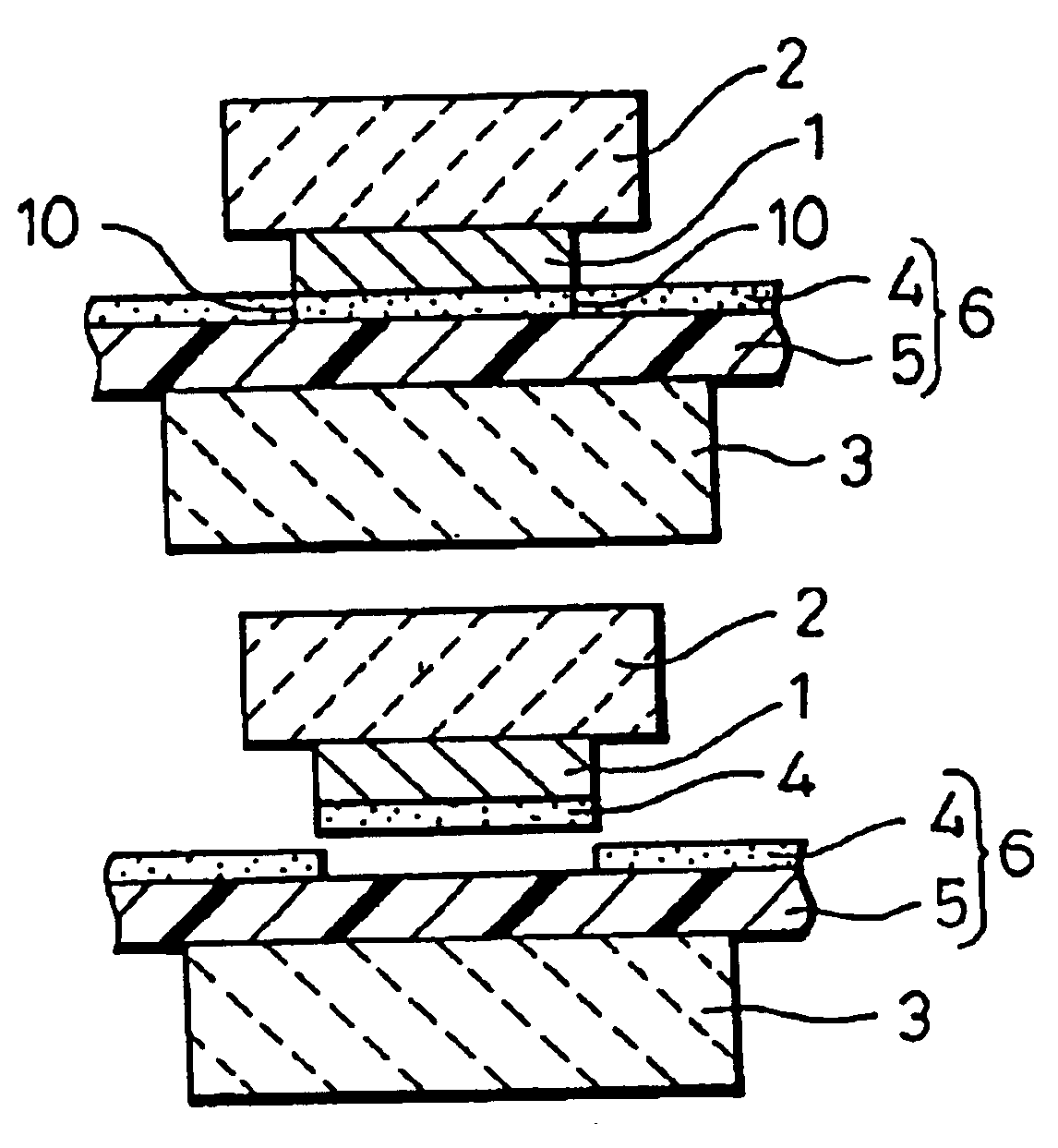 Adhesive-coated electronic parts on a connection sheet