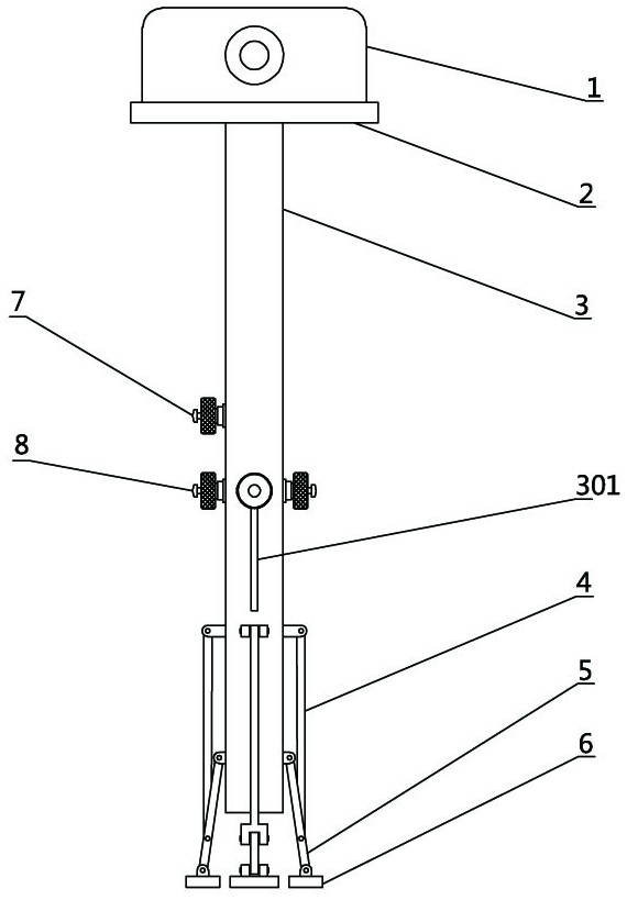 An interior design surveying and mapping device