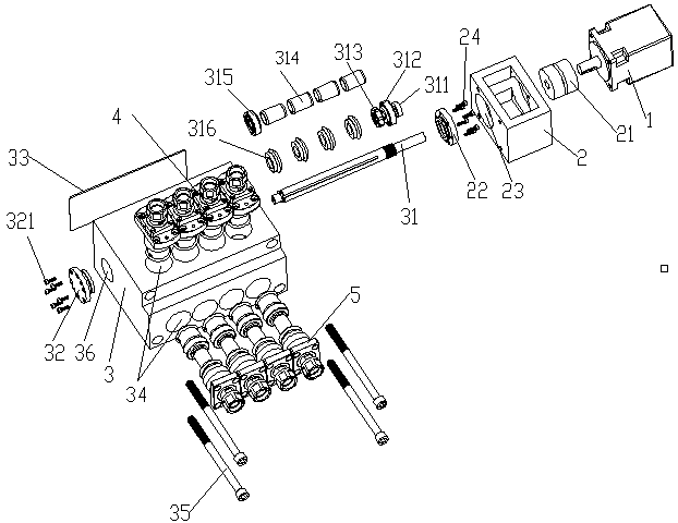 Turning and milling compound multi-shaft power head device