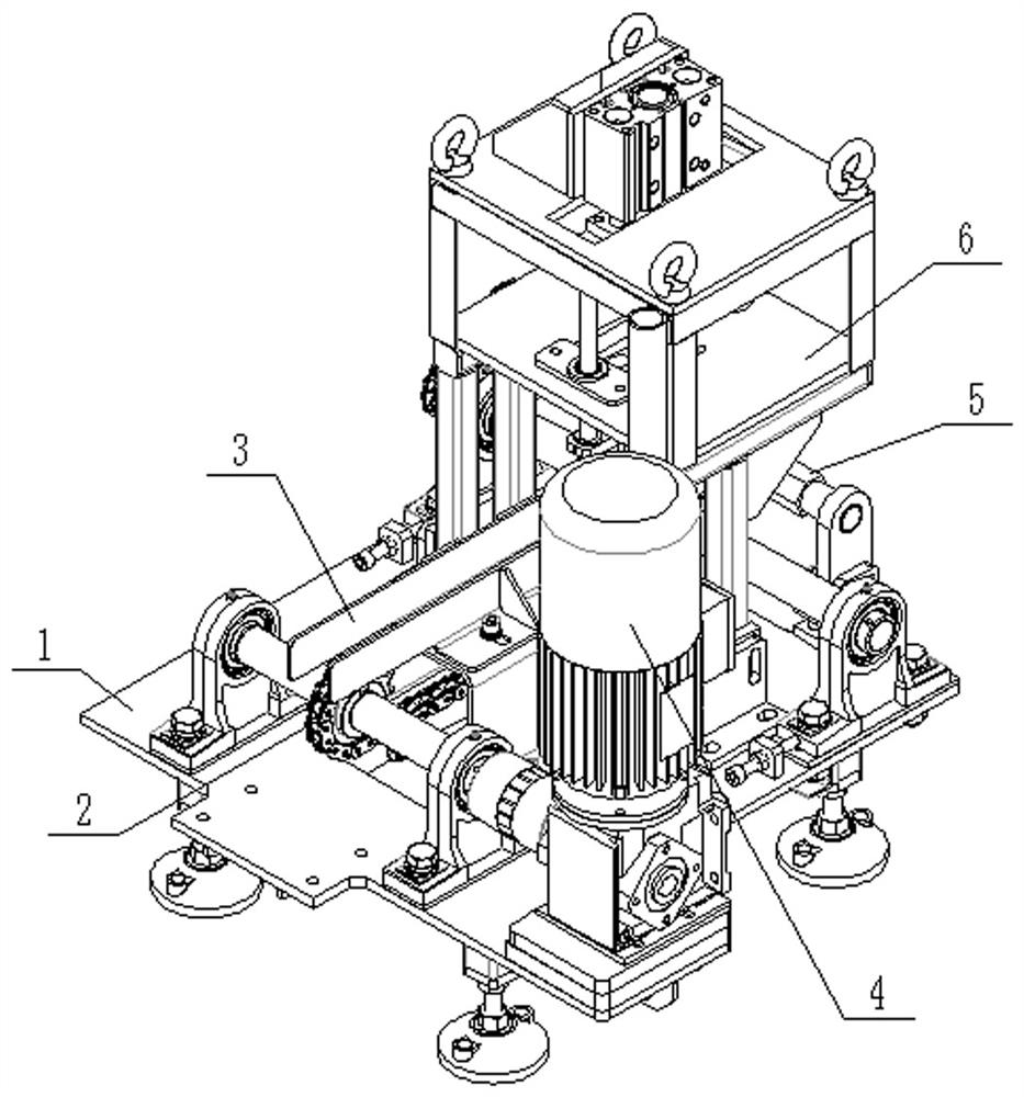 A heating furnace heating bar material anti-adhesion conveying device