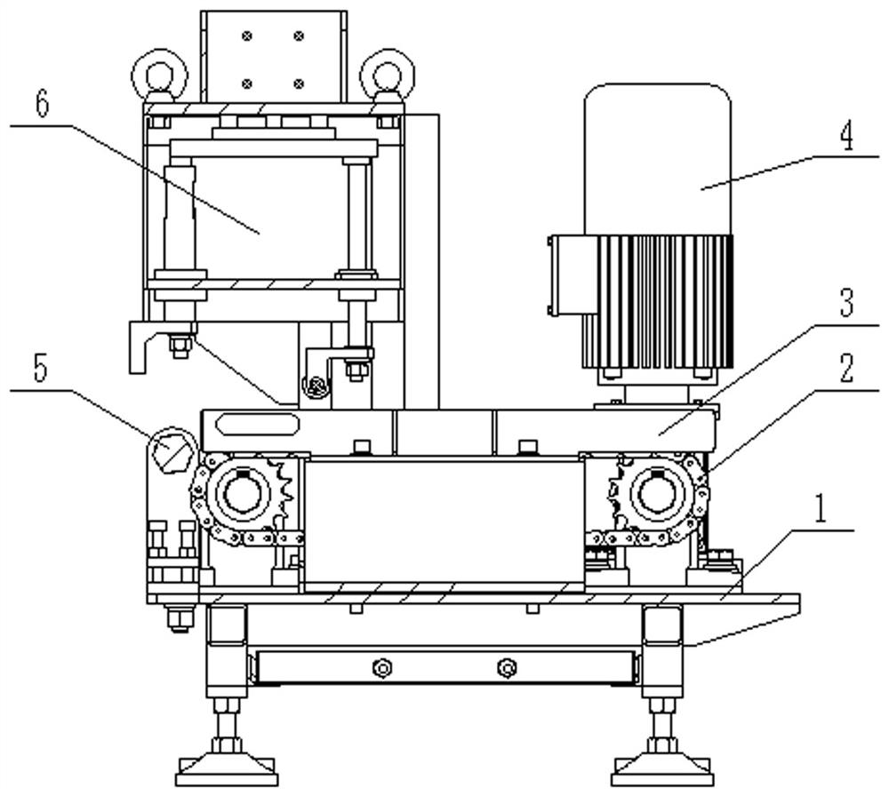 A heating furnace heating bar material anti-adhesion conveying device