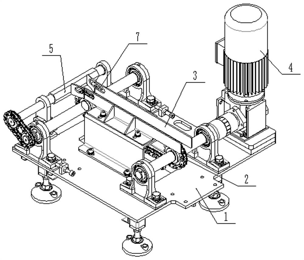 A heating furnace heating bar material anti-adhesion conveying device