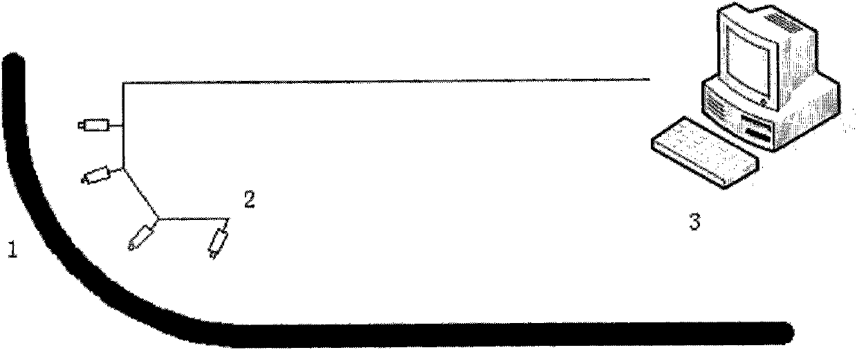 High-temperature slab imaging temperature detecting system in secondary cooling zone of continuous casting machine and temperature detecting method thereof