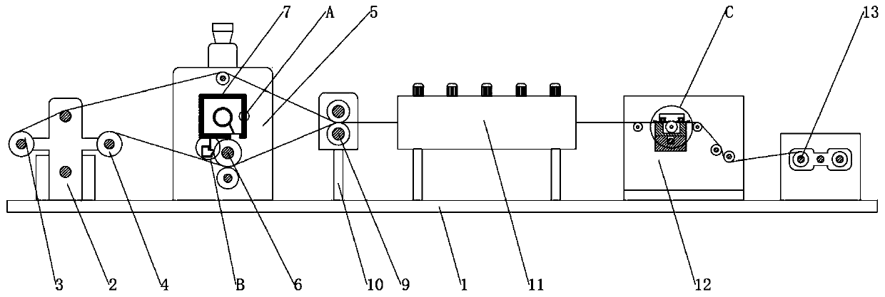 Energy-saving type high-speed laminating composite unit