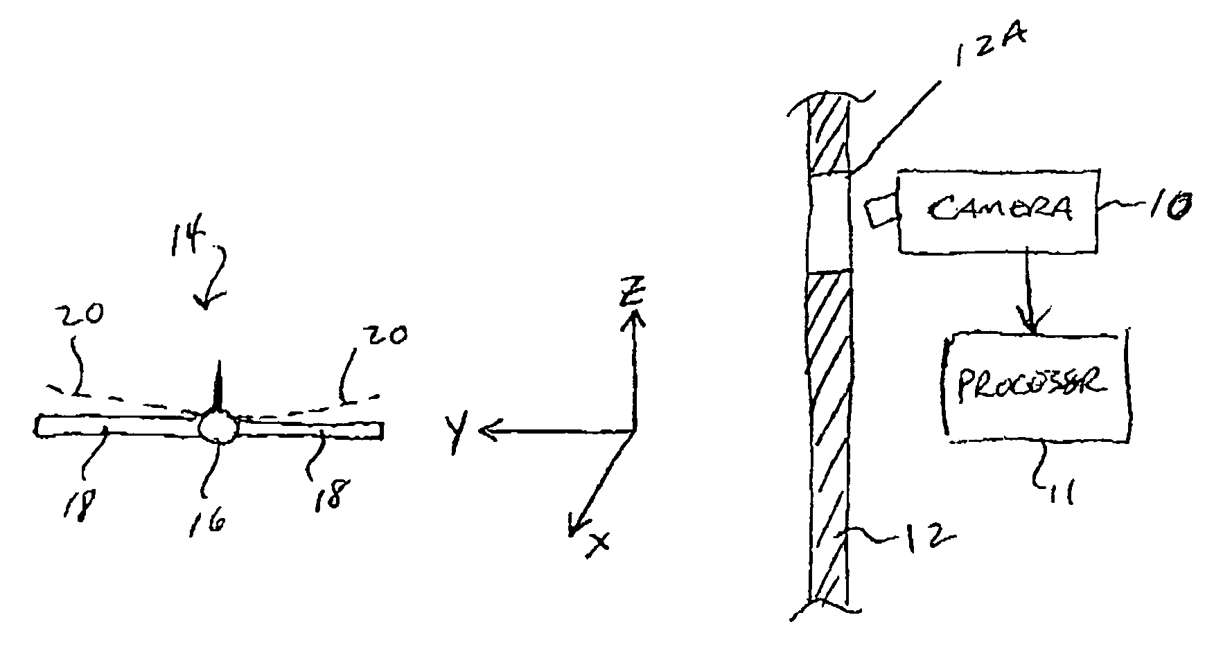 Method for correcting control surface angle measurements in single viewpoint photogrammetry