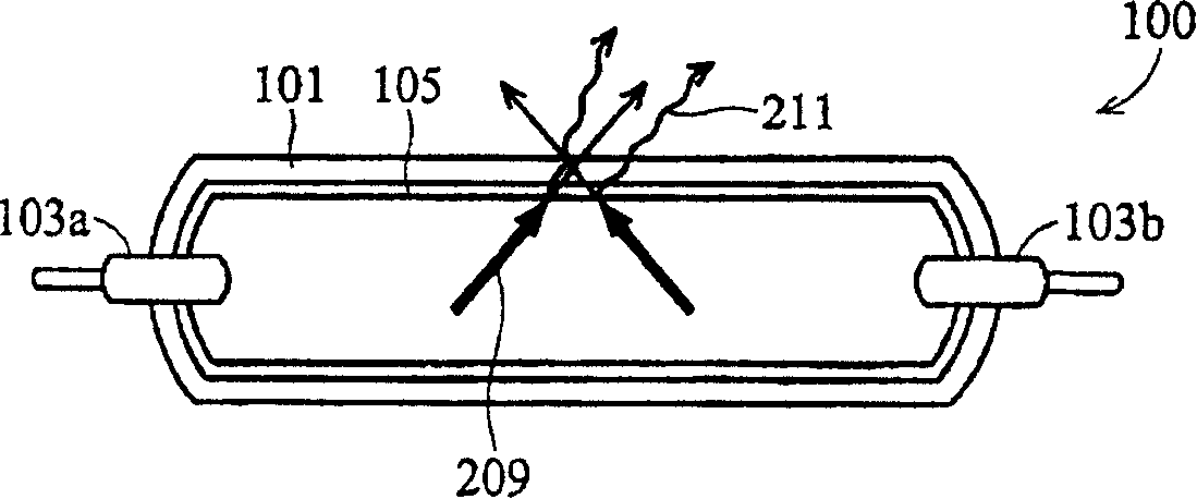 Fluorescent lamp tube and plane lamp