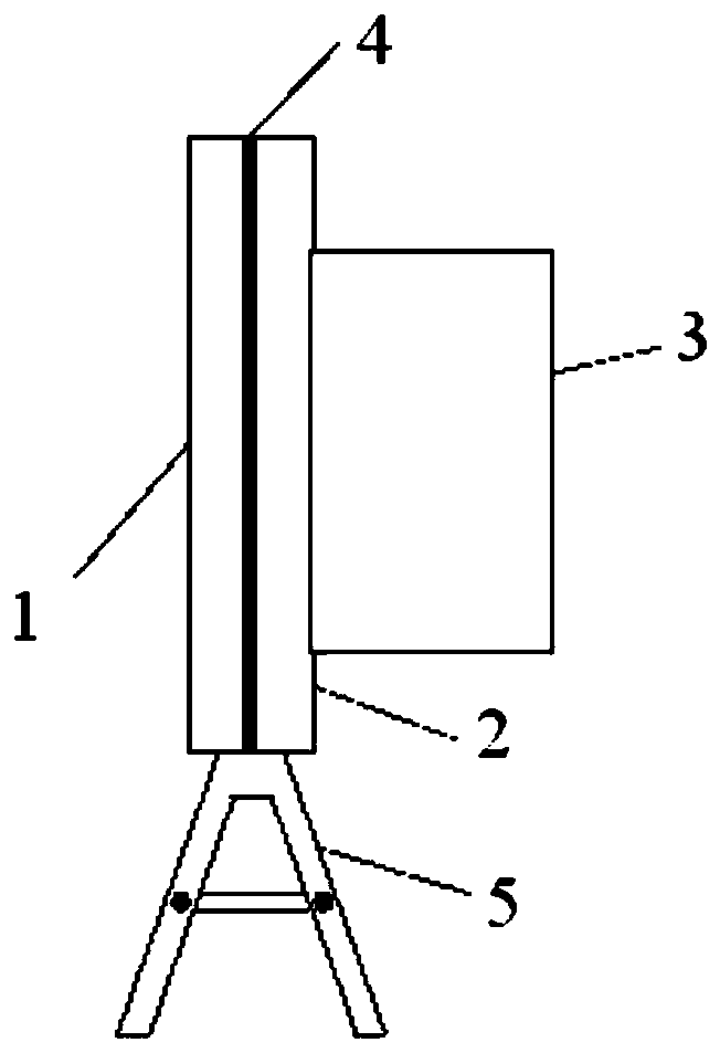 Plant leaf fixing device for single integrating sphere measurement system