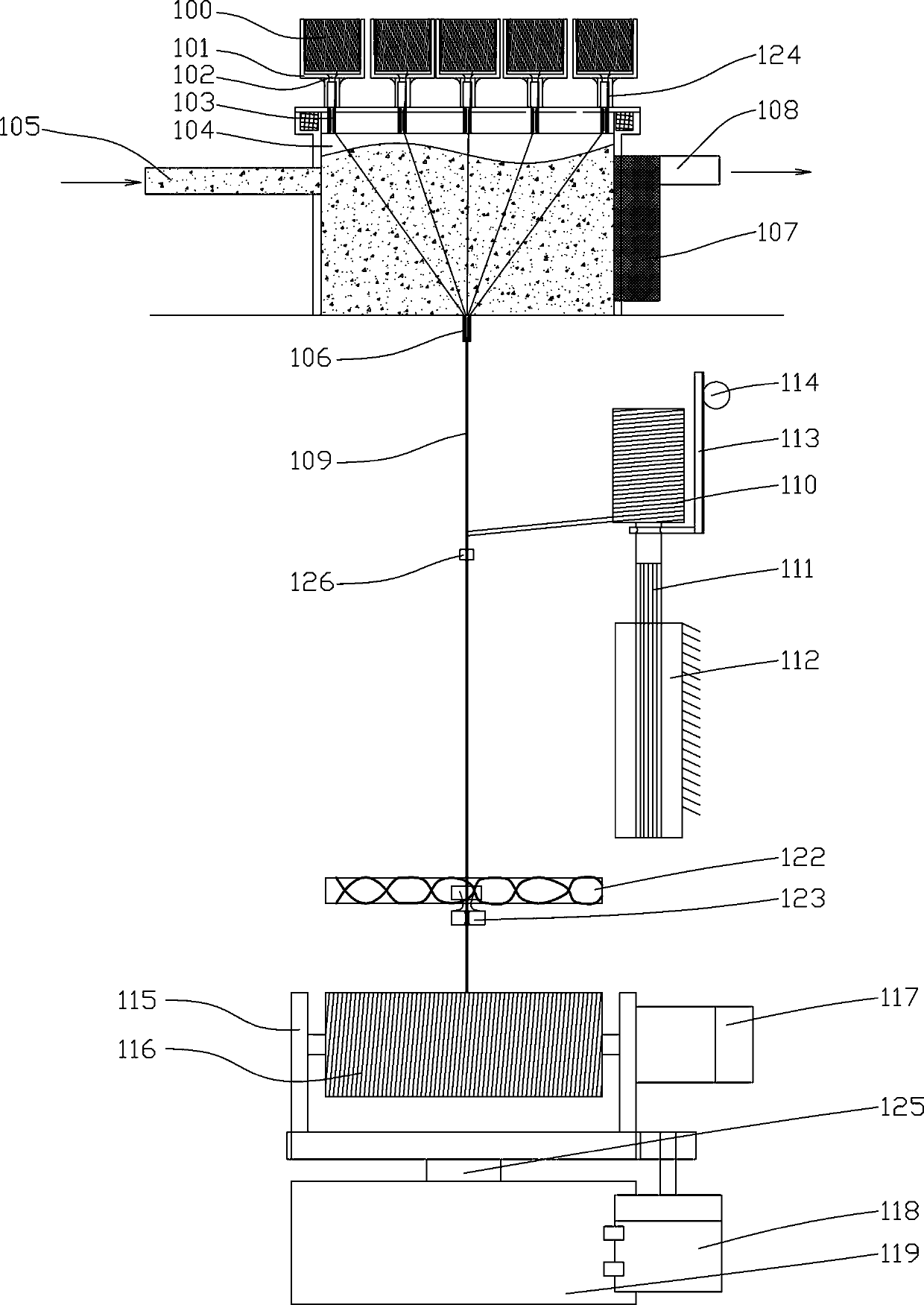 Production device for power cables resistant to alternating working conditions