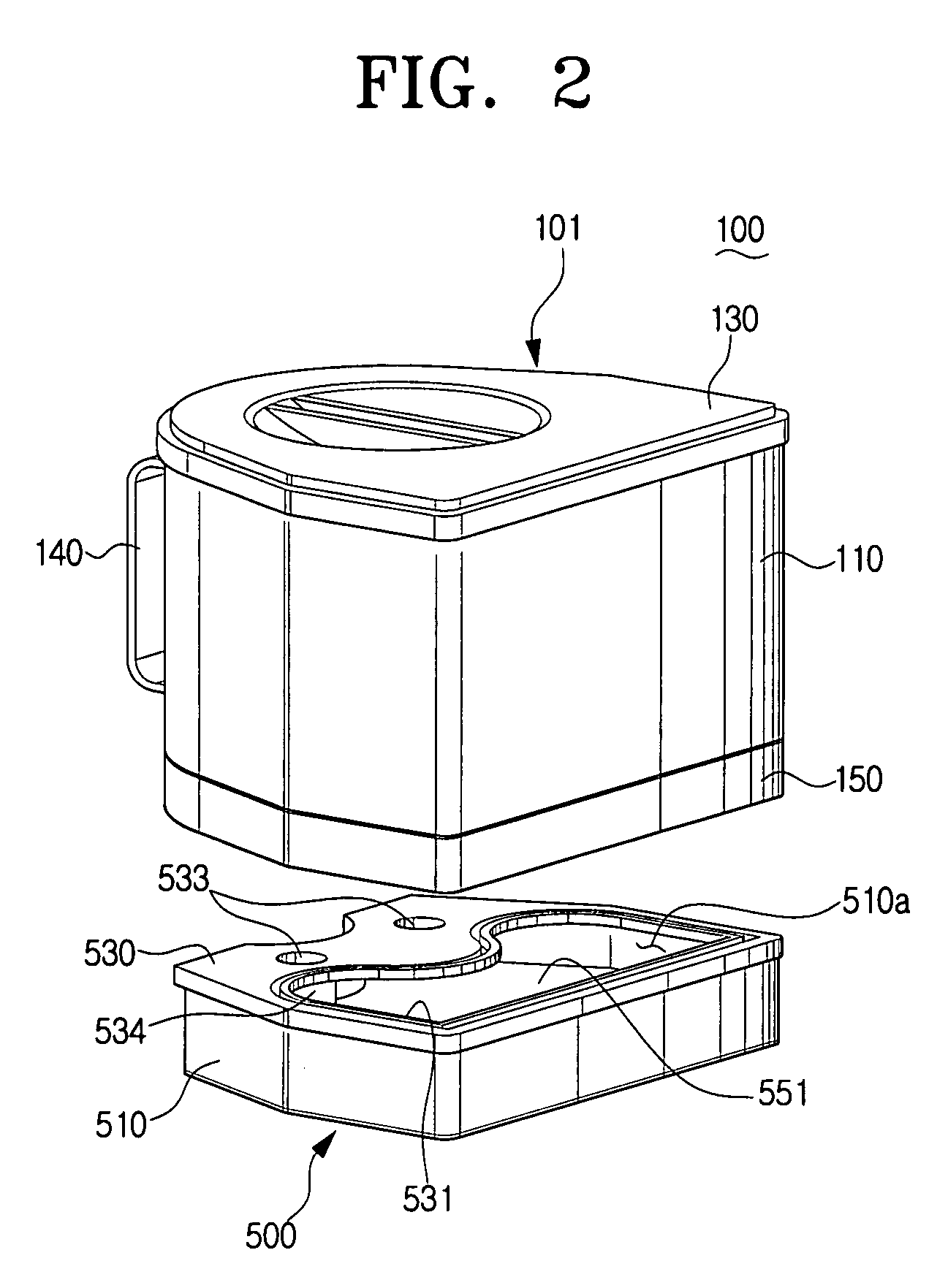 Multi-cyclone dust separating apparatus having a filter assembly