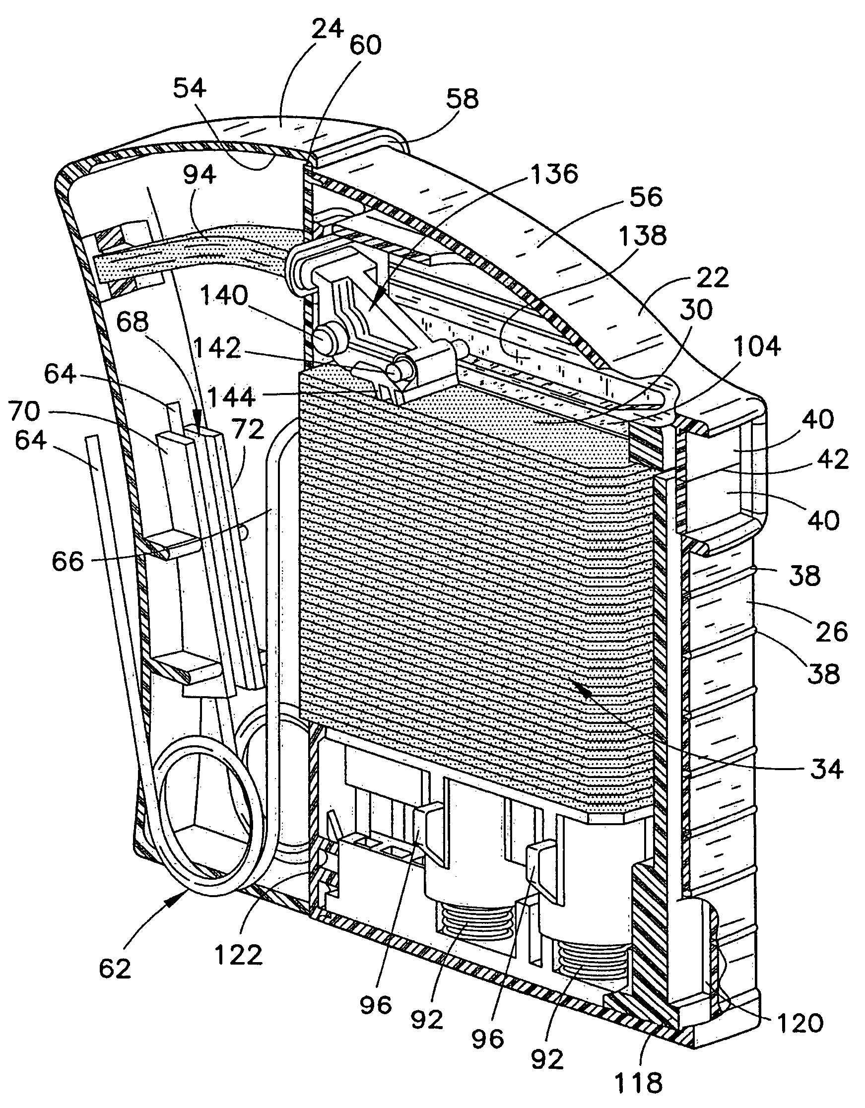 Dispenser for flattened articles