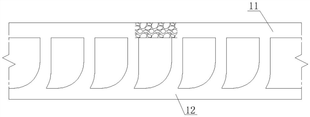 Thin ore body up-down medium-length hole subsequent filling mining method