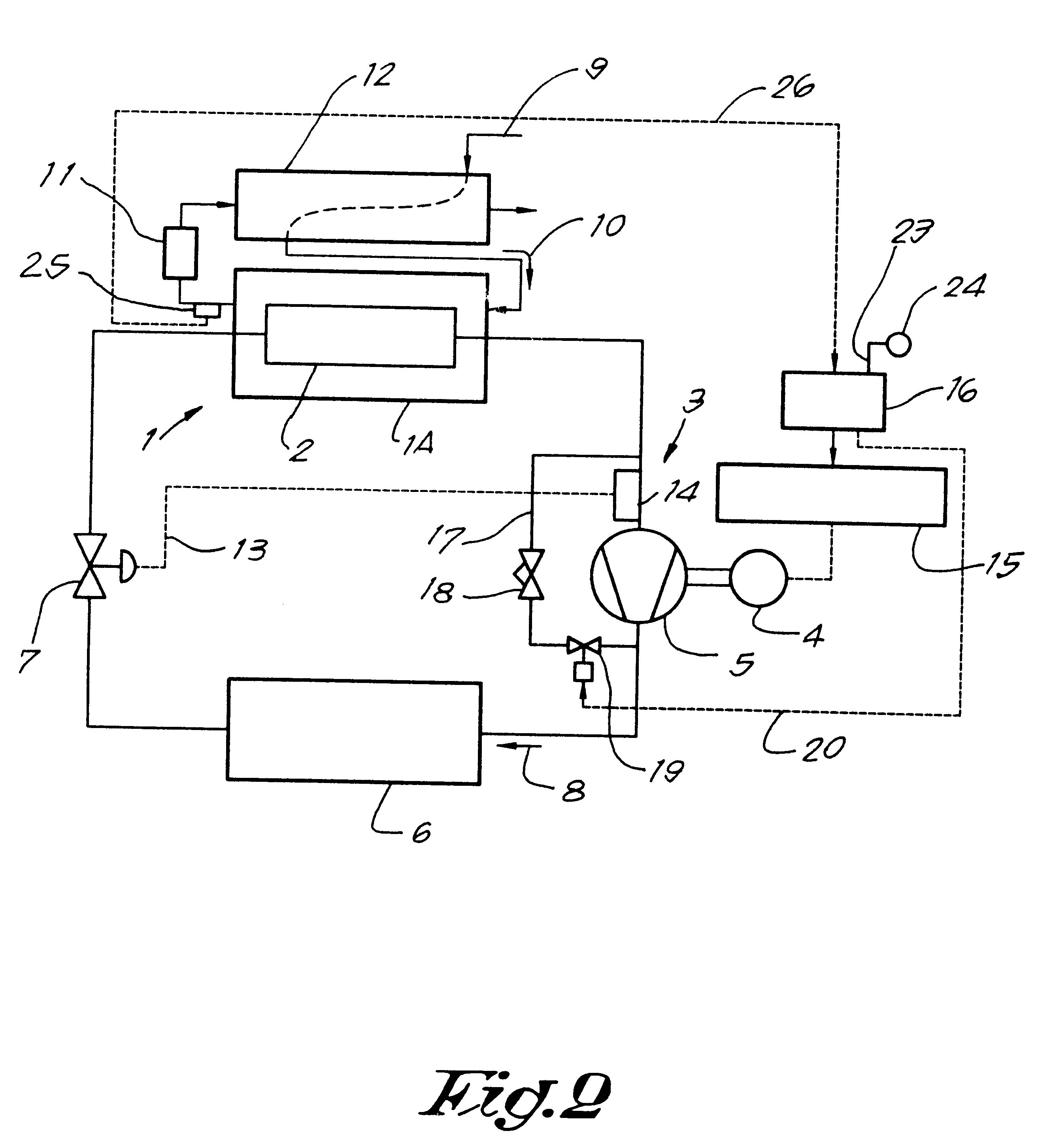 Device and method for performing a dehumidifying operation