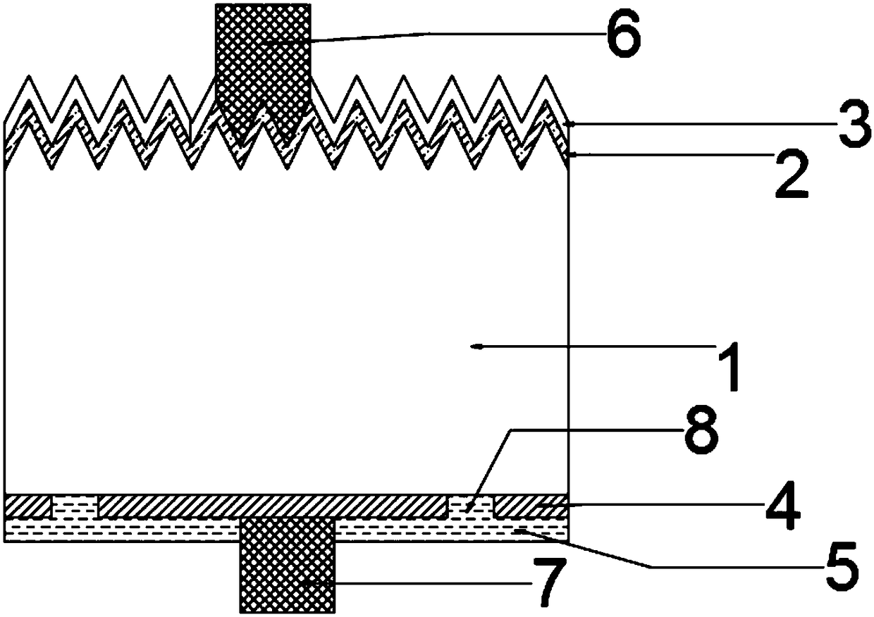 Polycrystalline gallium-doped back passivation solar cell and preparation method thereof