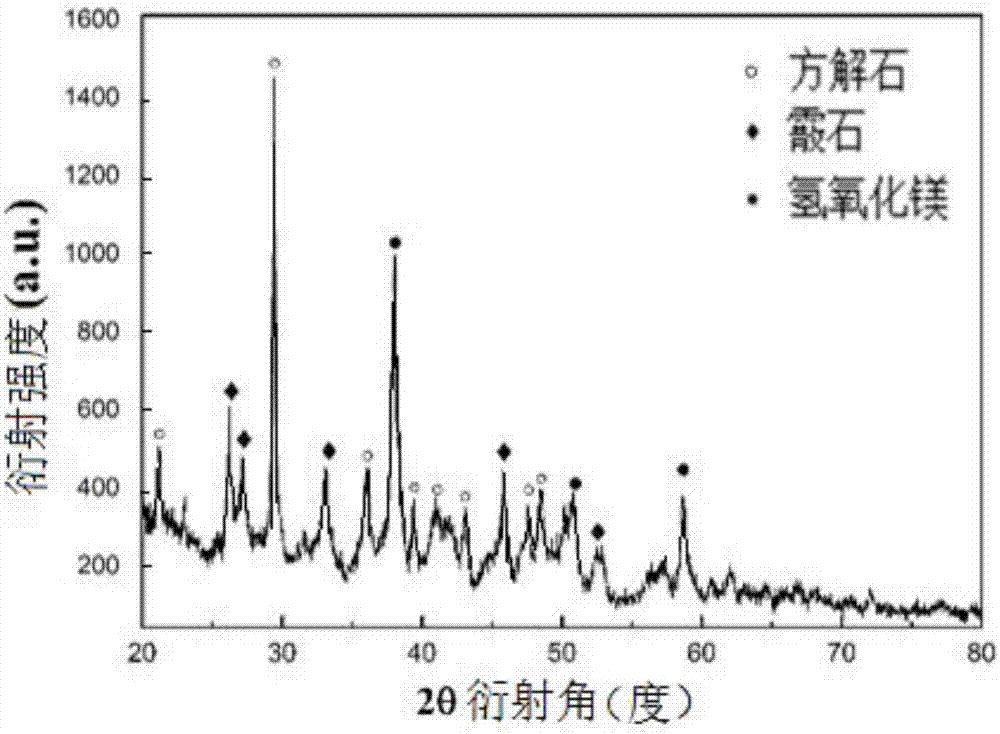 Preparation method of enhanced multiphase crystal based on calcite and aragonite