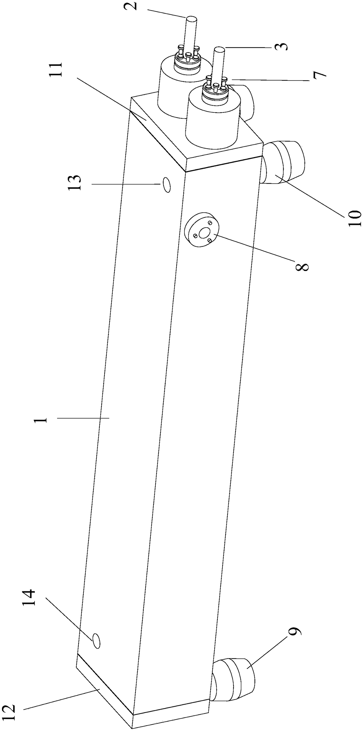 Gas tank of ultraviolet differential analyzer